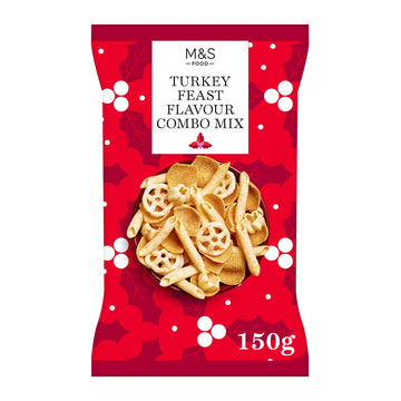 M&S Christmas Turkey Feast Snack Combo Mix 150g