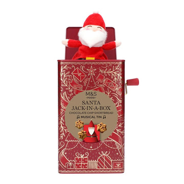 M&S Santa Jack In A Box Biscuit Tin 250g