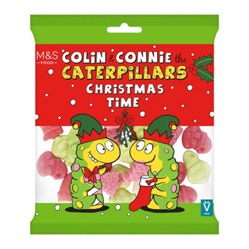 M&S Colin & Connie the Caterpillars Christmas Time Fruit Gums 150g
