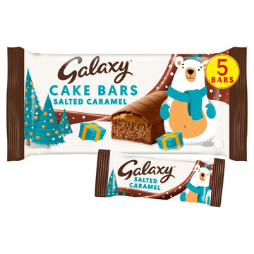 Galaxy Salted Caramel Christmas Cake Bar Multipack 5x26g