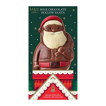 M&S Milk Chocolate Hollow Santa Serves 1 - 85g