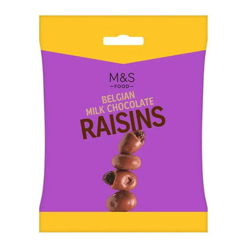 M&S Belgian Milk Chocolate Raisins 125g