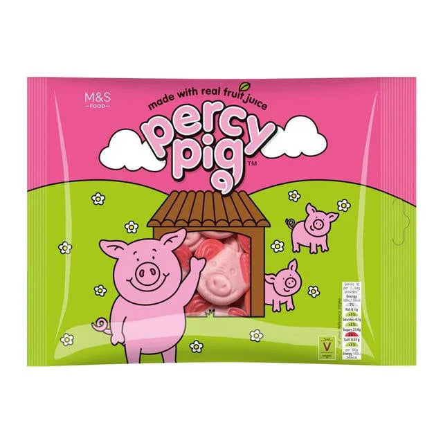 M S Large Percy Pig Fruit Gums 400g British Cravings m-s-large-percy-pig-fruit-gums-400g-british-cravings