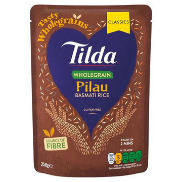 Tilda Steamed Wholegrain Pilau Basmati Rice 250g
