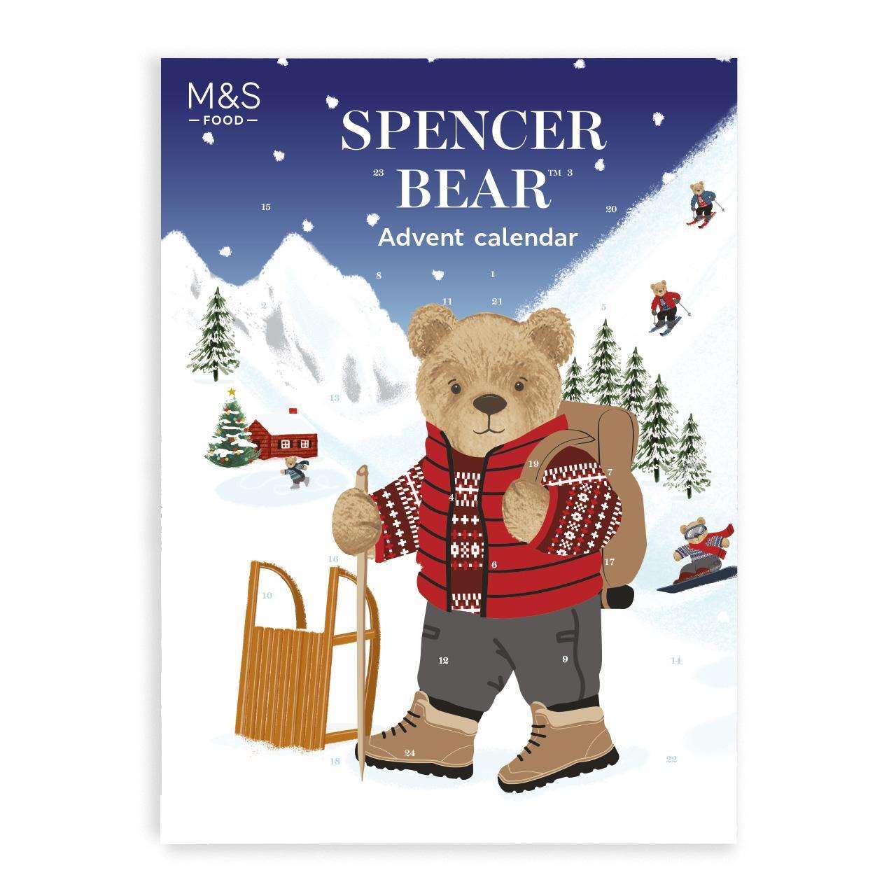 M S Spencer Bear Advent Calendar 80g British Cravings