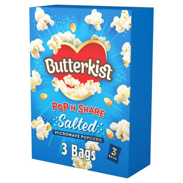 Butterkist Microwave Popcorn Salted 3x60g