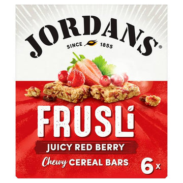 Jordans Frusli Juicy Red Berry Chewy Cereal Bars 6x30g