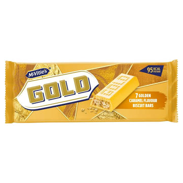 McVitie's Gold Caramel Flavour Biscuit Bars Multipack 7x18.3g