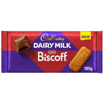 Cadbury Dairy Milk Biscoff Biscuit Chocolate Bar 105g