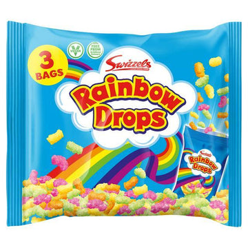 Swizzels Rainbow Drops Bags 96g x3