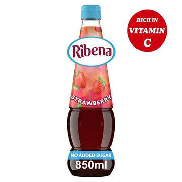 Ribena Strawberry Squash No Added Sugar 850ml