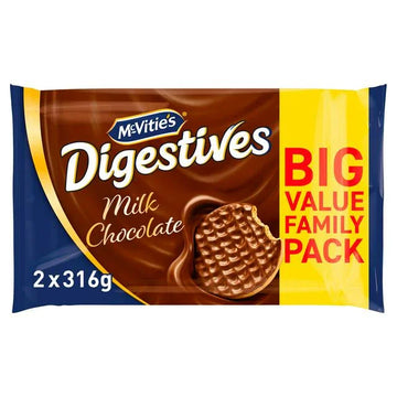 McVitie's Milk Chocolate Digestives Biscuits Twin Pack 2x266g