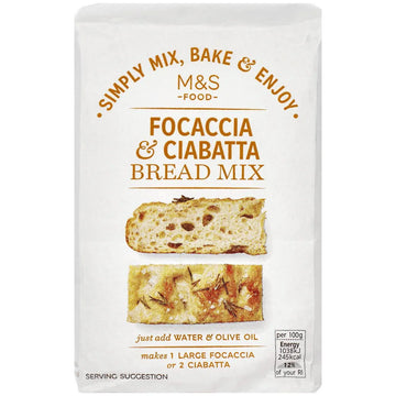 M&S Focaccia & Ciabatta Bread Mix - Easy Baking 500g