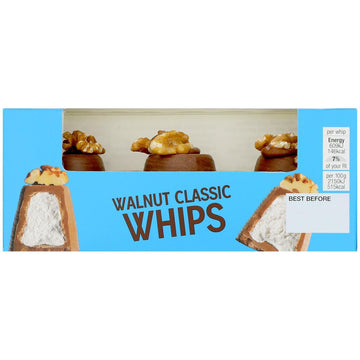 M&S 3 Classic Walnut Whips - Delicious Marshmallow Chocolate Treats