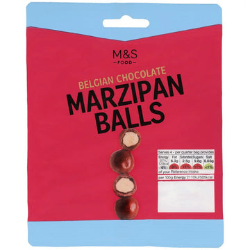 M&S Belgian Choc Marzipan Balls 95g
