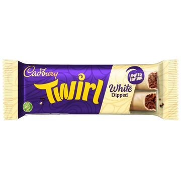 Cadbury Twirl White Dipped Chocolate Bar Limited Edition 43g
