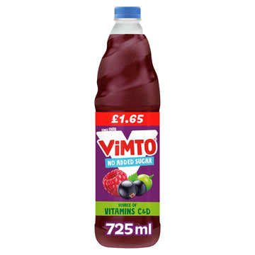 Vimto No Added Sugar Squash 725ml PMP
