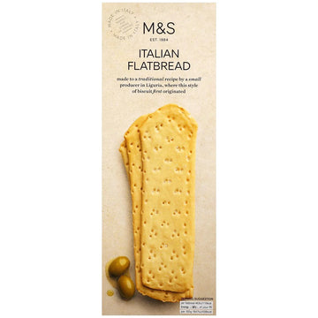 Authentic M&S Italian Flatbread, Perfect for Dips and Toppings