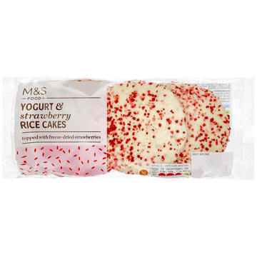 M&S Yogurt Strawberry Rice Cakes 112g