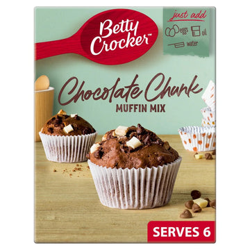 Betty Crocker Chocolate Chunk Muffin Mix, 335g - Delicious & Easy Baking