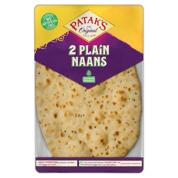 Patak's Plain Naan Bread 2 Pack