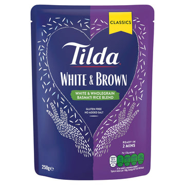 White & Brown Basmati Rice 250g