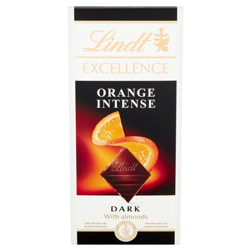 Lindt Excellence Dark Chocolate Orange Intense Bar 100g