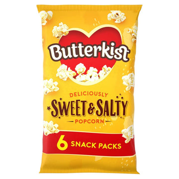Butterkist Sweet & Salty Popcorn - 6 Pack, Perfect Snack