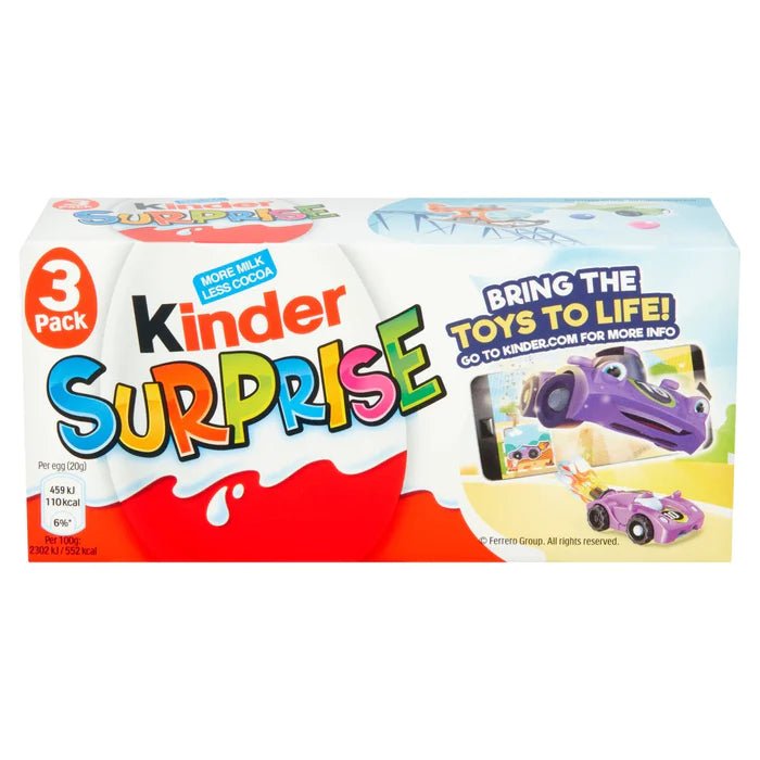 Kinder Surprise Eggs 3 per pack British Cravings