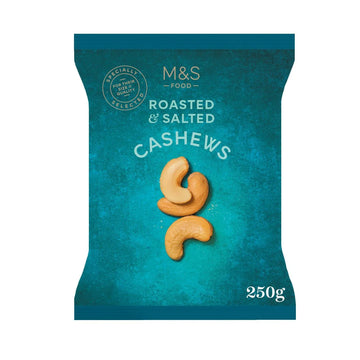 M&S Roasted & Salted Cashews 250g