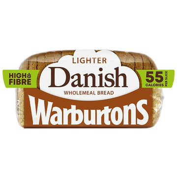 Warburtons Wholemeal Danish Loaf 400g (Life 2d+)