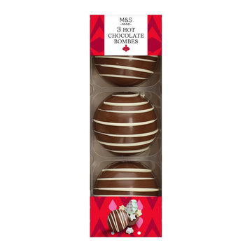 M&S 3 Hot Chocolate Bombes 150g