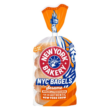 New York Bakery Sesame Bagels 5pk (Life 4d+)