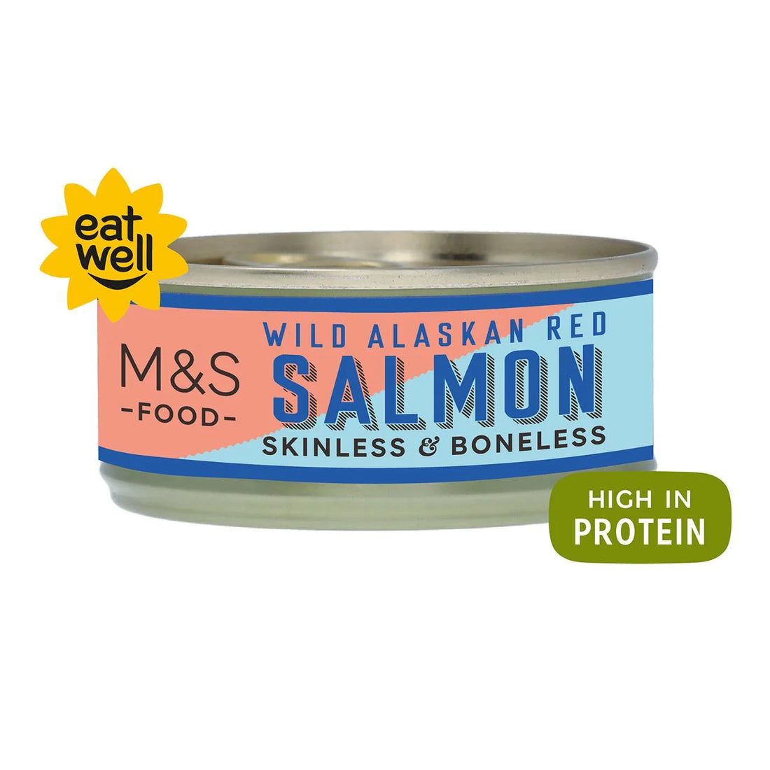 M&S Wild Alaskan Red Salmon Skinless & Boneless 105g