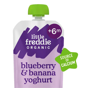 Little Freddie Blueberry & Banana Yoghurt Baby Food Pouch 6+ Months 100g