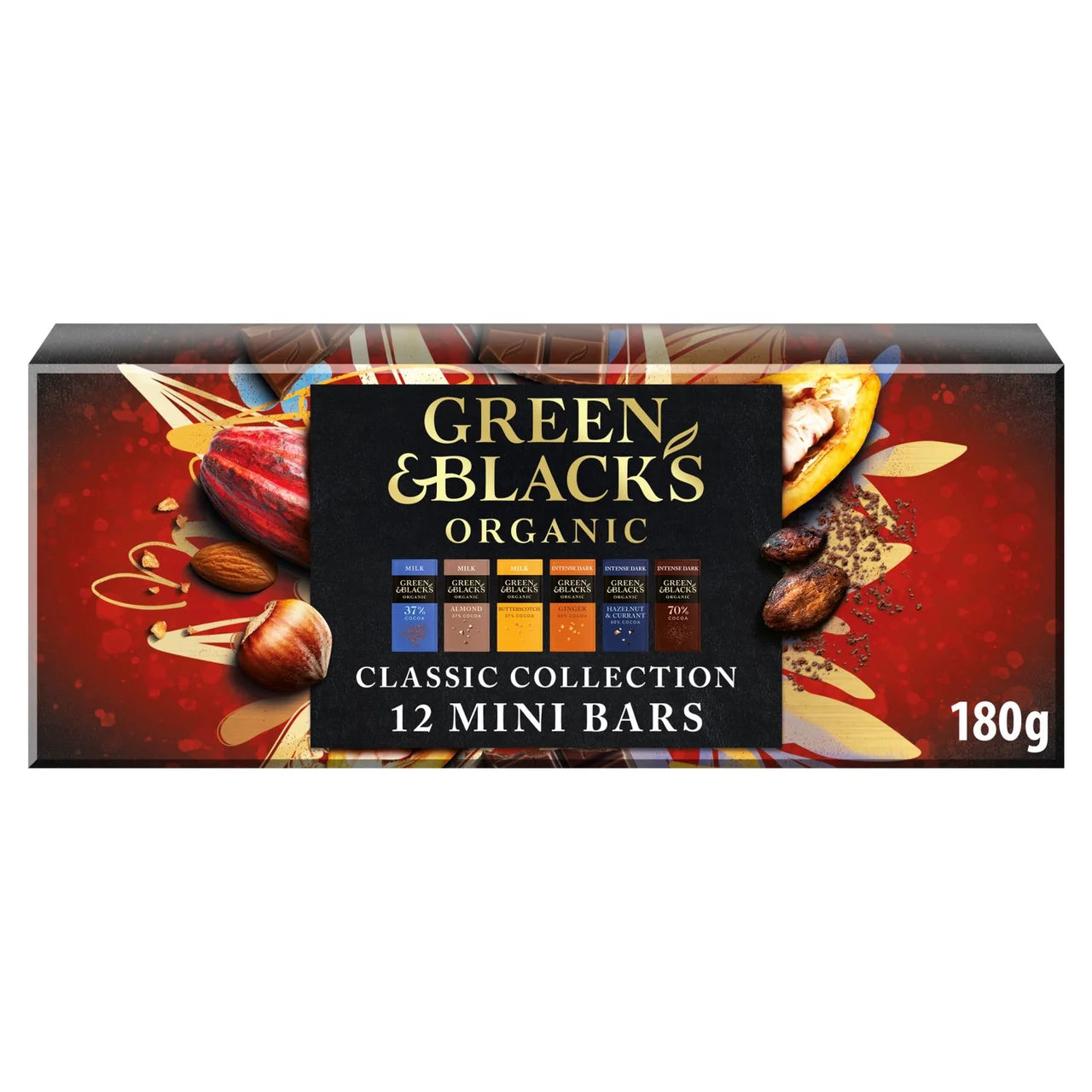 Green & Black's Organic Classic Chocolate Collection 12x15g