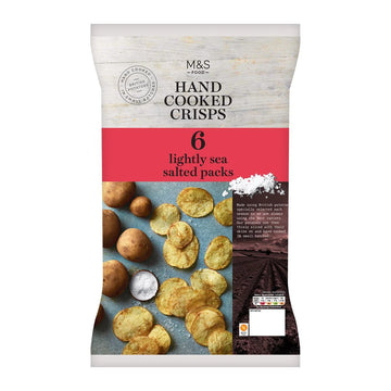 M&S Hand Cooked Lightly Salted Crisps Multipack 6pk