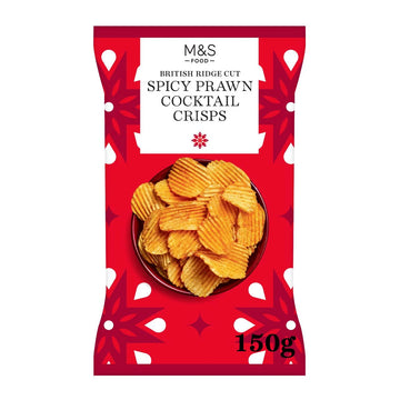 M&S Spicy Prawn Cocktail Flavour Ridge Crisps 150g
