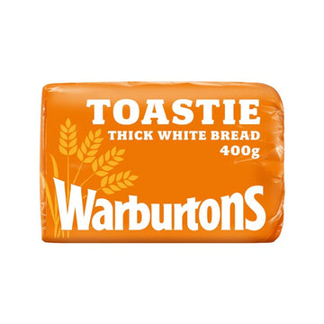 Warburtons Toastie White Thick Sliced (Life 3d+) 400g