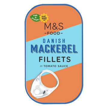 M&S Danish Mackerel Fillets in Tomato Sauce 125g