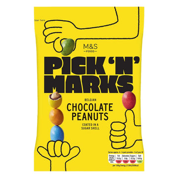 M&S Pick n Marks Belgian Chocolate Peanuts 160g