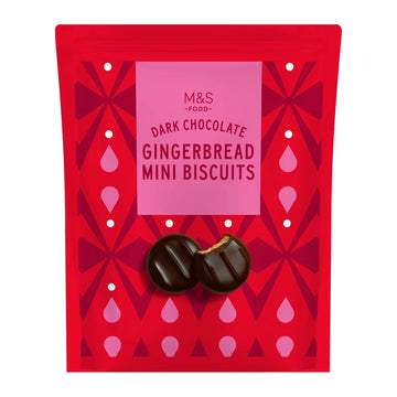 M&S Outrageously Chocolatey Dark Chocolate Gingerbread Mini Biscuits