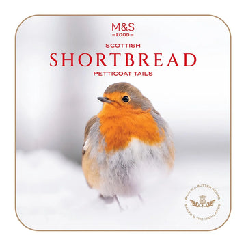 M&S All Butter Shortbread Petticoat Tails Robin Tin 360g