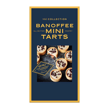 M&S 8 All Butter Pastry Banoffee Mini Tarts 168g