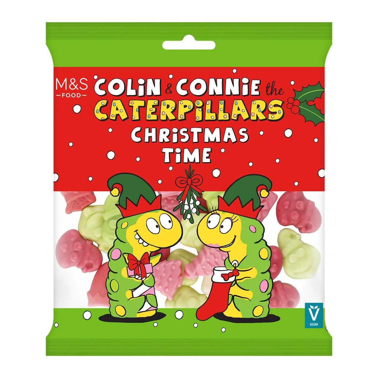 M&S Colin & Connie the Caterpillars Christmas Time Fruit Gums 150g