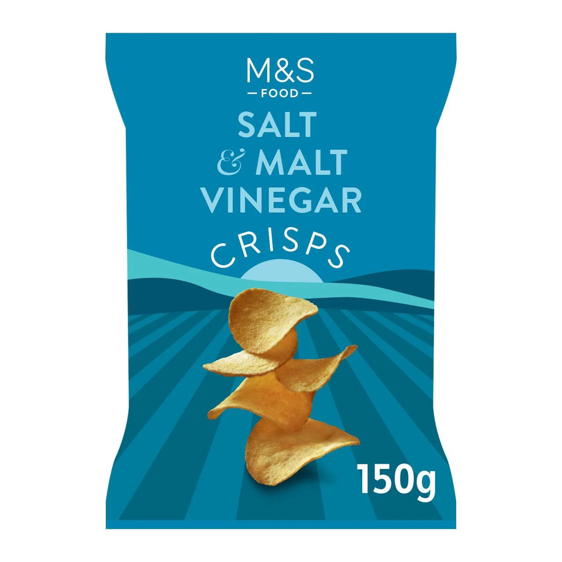 M&S Sea Salt & Malt Vinegar Crisps 150g