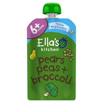 Ella's Kitchen Pears, Peas & Broccoli Baby Food Pouch 6+ Months 120g