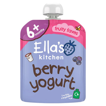 Ella's Kitchen Berry Greek Style Yogurt Baby Food Pouch 6+ Months 90g