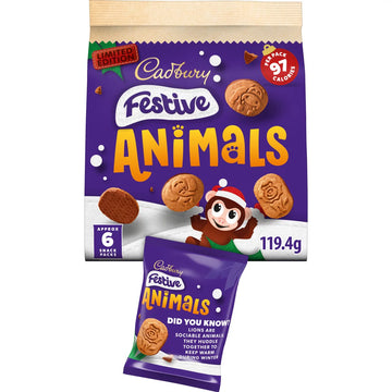 Cadbury Festive Animals Multipack 6x19g