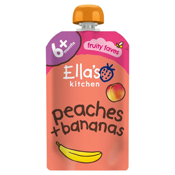 Ella's Kitchen Peaches and Bananas Baby Food Pouch 6+ Months 120g